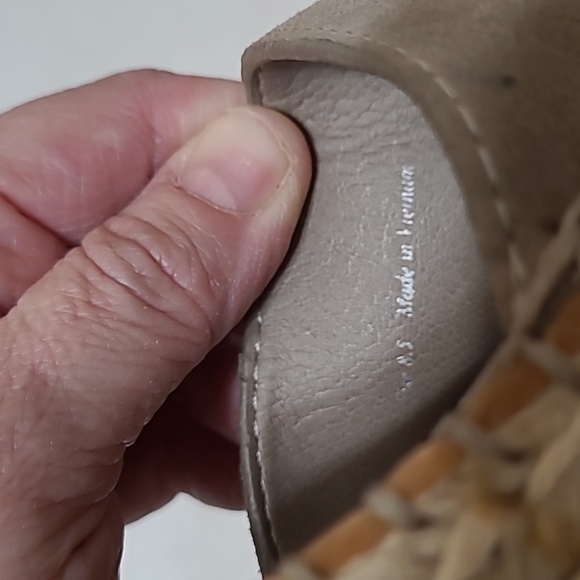 Dolce Vita snakeskin & suede platform espadrilles sandals size 8.5 - Picture 6 of 12